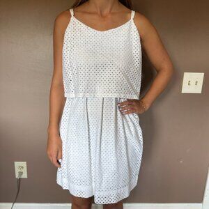 LOFT White Eyelet Sundress – Size 6P – Ann Taylor Petites